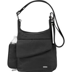 Anti Theft Crossbody Bag Travel Bag RFID Blocking Slash Proof Shoulder Bag Black